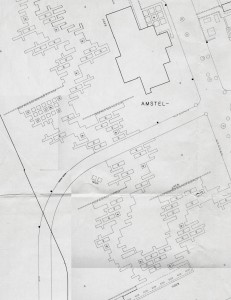 Werktekening Rosarium van de Gemeente Amsterdam, 1972